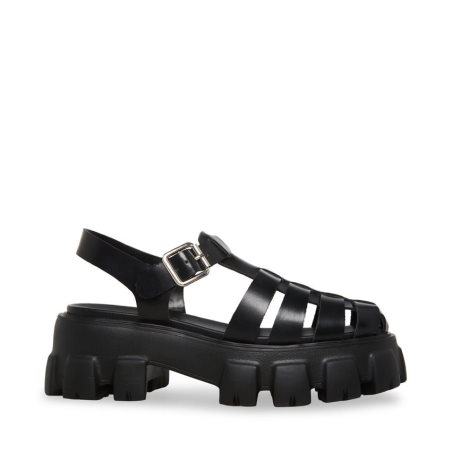 Black Steve Madden Echo Women's Platform Sandals | PH 9317X16P